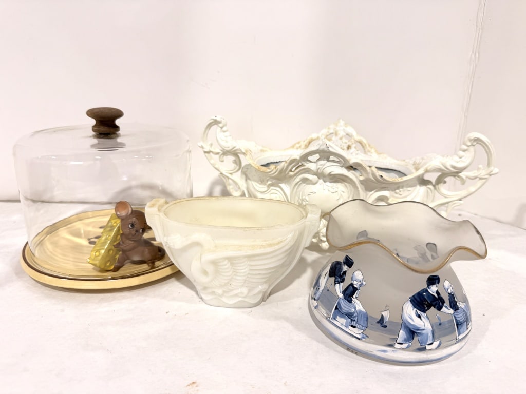 VTG JOSEF ORIGINALS MOUSE W/ CHEESE AND MORE: ASSORTMENT OF VINTAGE ITEMS