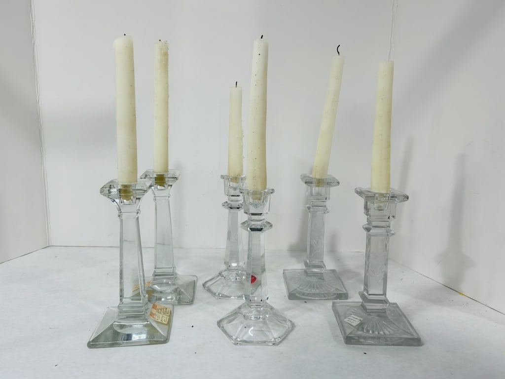 VINTAGE CANDLE STICK HOLDERS (1 of 3)