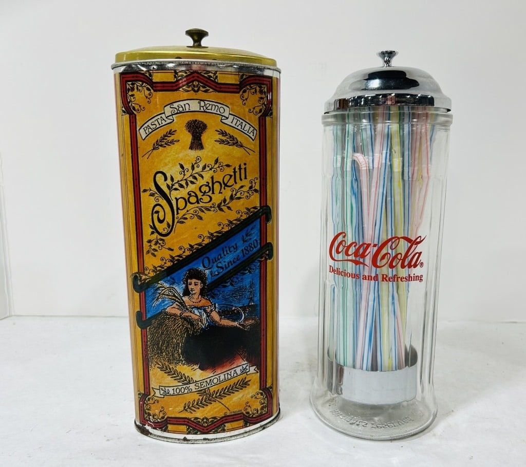 VINTAGE CANISTERS: TWO FOR ONE