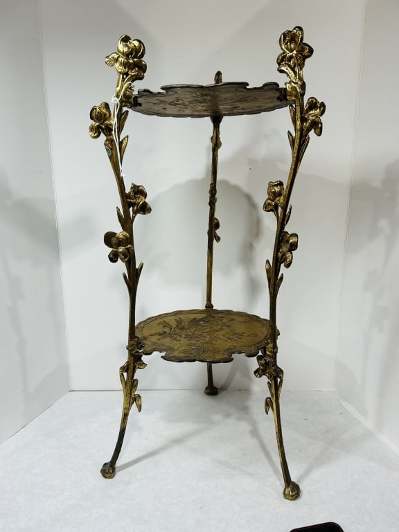 BRASS SIDE TABLE (1 of 2)