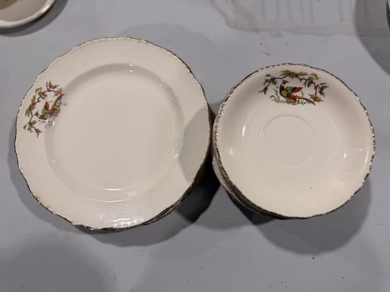VINTAGE PEACOCK DINNERWARE (1 of 3)