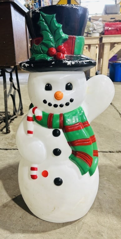 VINTAGE SNOWMAN BLOW MOLD (1 of 2)