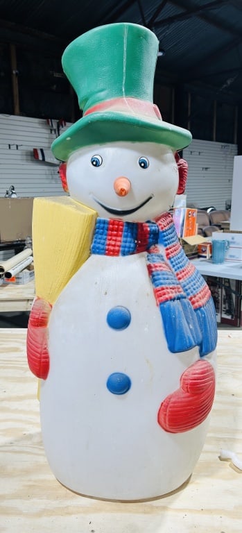 VINTAGE SNOWMAN BLOW MOLD (1 of 2)