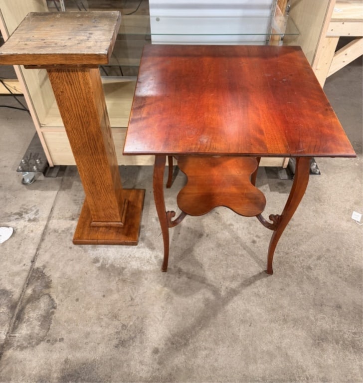 PLANT STAND AND END TABLE (1 of 5)