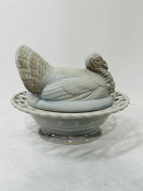 MOSSER MARBLE TURKEY ON A NEST: MOSSER - NEW