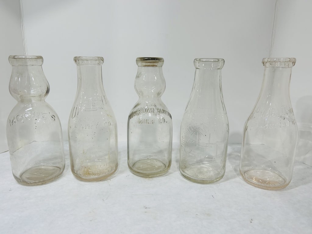 VINTAGE MILK BOTTLES (1 of 2)