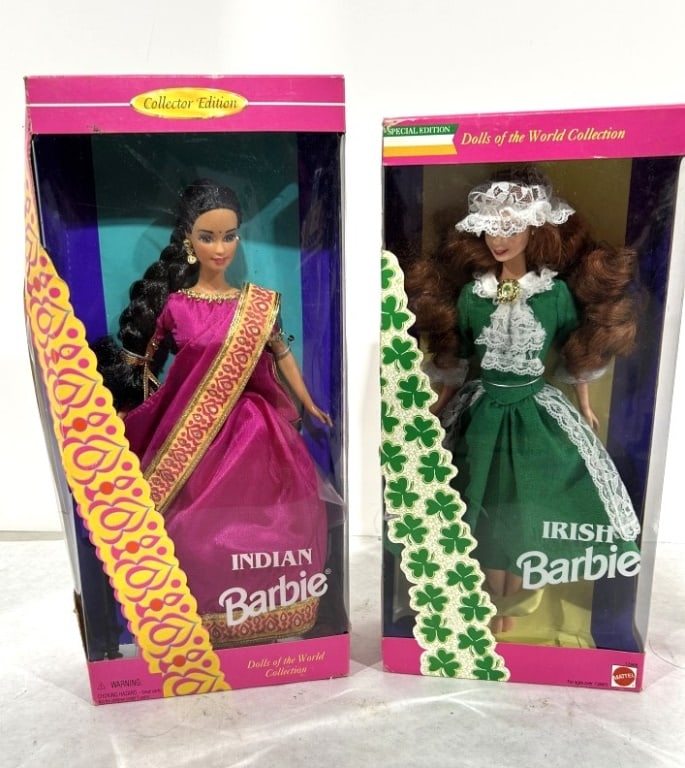 VINTAGE DOLLS OF THE WORLD BARBIE: VINTAGE DOLLS OF THE WORLD BARBIES INDIAN AND IRISH EDITIONS