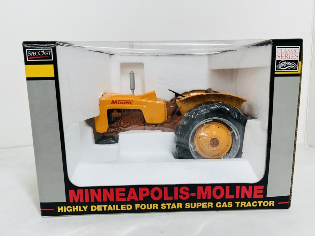 SPECCAST 1/16 MINNEAPOLIS MOLINE 4STAR SUPER GAS: NF, DIECAST, HIGHTLY DETAILED FOUR STAR SUPER GAS TRACTOR, MODEL #232, STOCK #0635