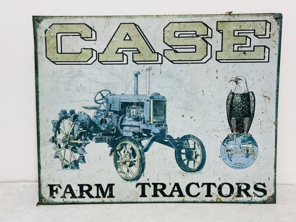 CASE FARM TRACTORS METAL SIGN (1 of 3)