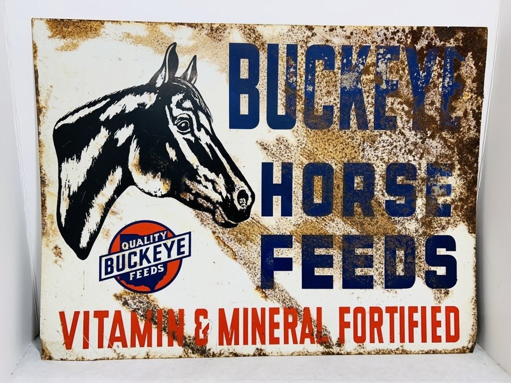 BUCKEYE HORSE FEEDS METAL SIGN (1 of 3)