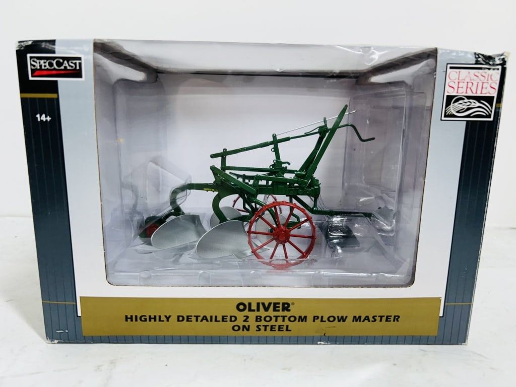 SPECCAST CLASSIC SERIES OLIVER 2 BOTTOM PLOW: DIECAST, HIGHLY DETAILED 2 BOTTOM PLOW MASTER ON STEEL, MODEL SCT435