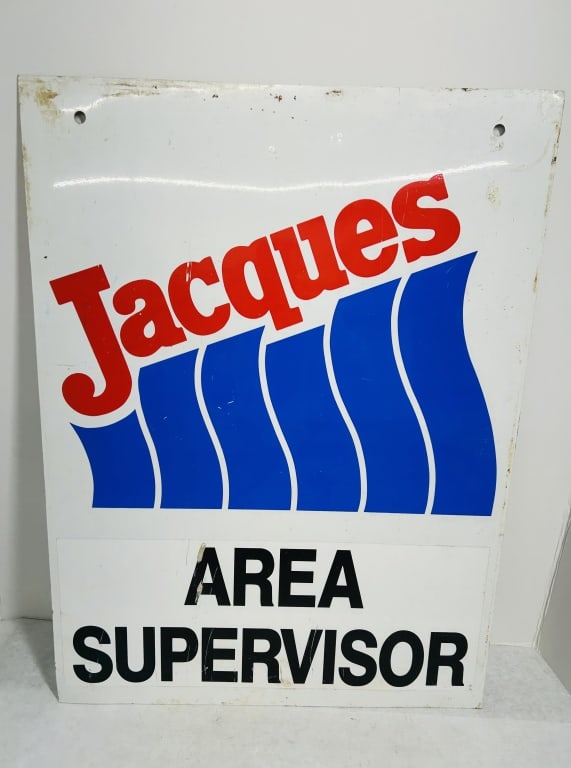 JACQUES DOUBLE SIDED METAL SIGN (1 of 2)