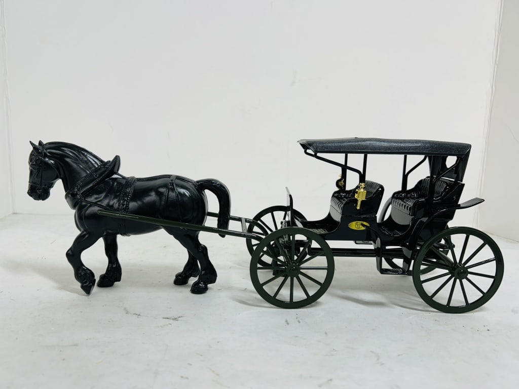 JOHN DEERE DIECAST 1/16 HORSE AND BUGGY (1 of 4)