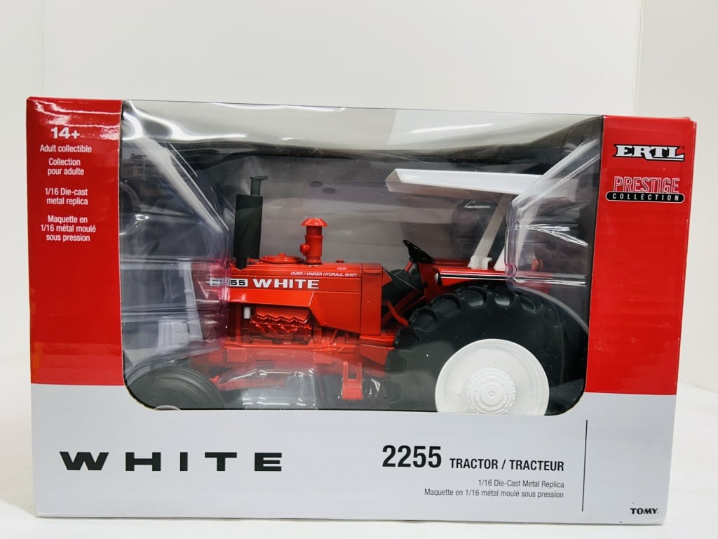 ERTL 1/16 PRECISION SERIES WHITE 2255 WF: DIECAST, MODEL #475580TP, STOCK #E0524YL00