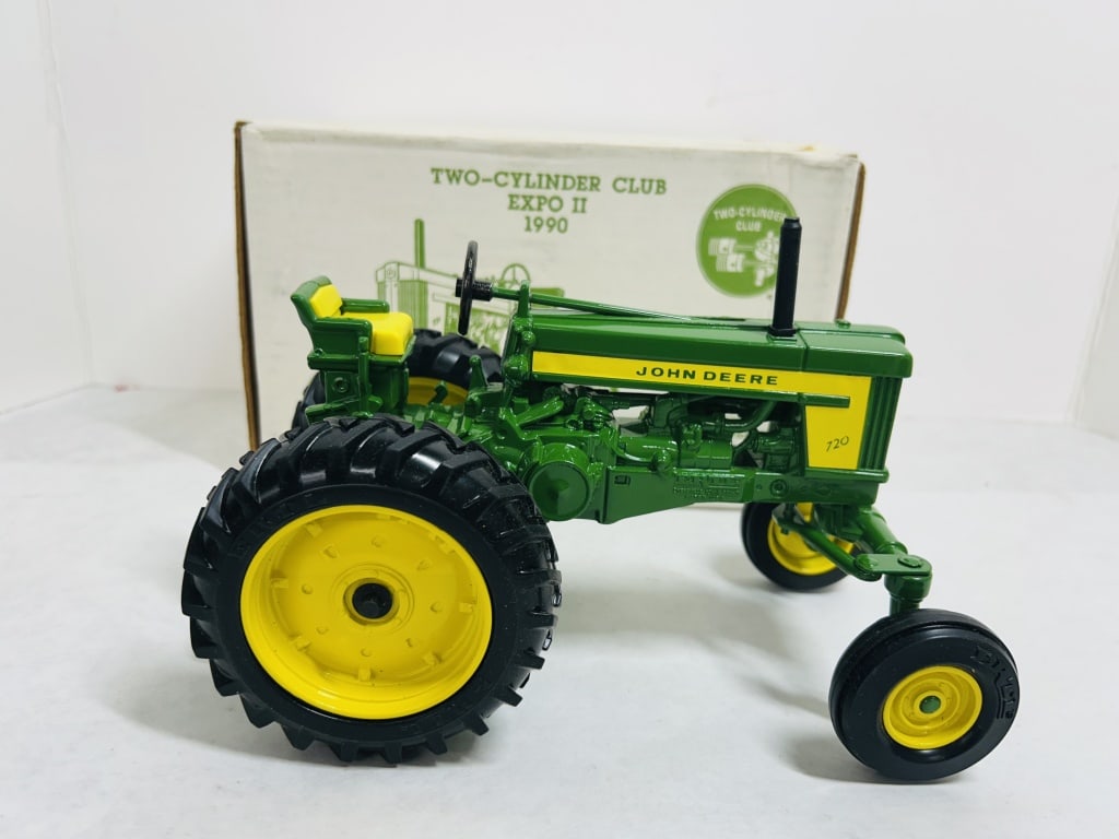 ERTL 1/16 JD 720 HI CROP WF: DIECAST, TWO CYLINDER EXPO II 1990 EDITION, MODEL #5610TA, STOCK #1520