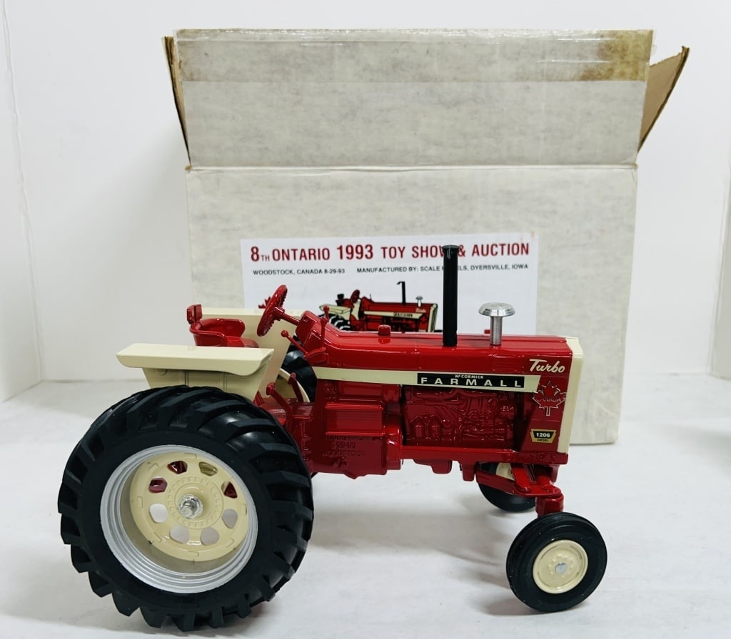 SCALE MODELS 1/16 FARMALL 1206 CANADA EDITION WF: DIECAST, 8TH ONTARIO 1993 TOY SHOW AND AUCTION FARMALL 1206 STOCK #FB-1612