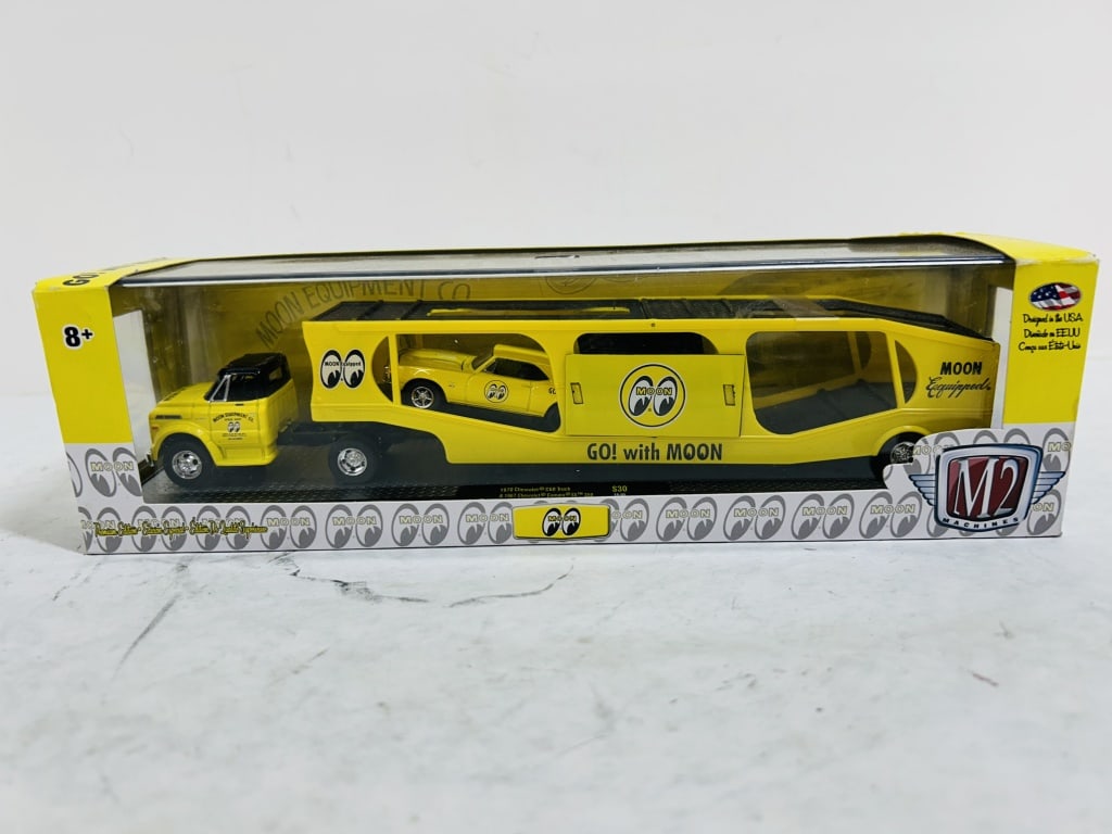M2 MINI EQUIPMENT SEMI WITH RACING CAR: LIMITED EDITION 7800 PIECES WOLDWIDE