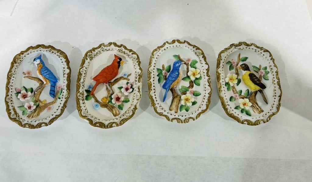 VINTAGE CERAMIC BIRD WALL DECOR: ALL ONE MONEY