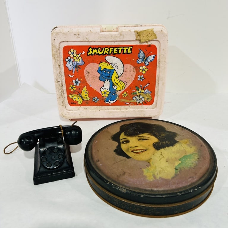 VINTAGE SMURFETTE LUNCH BOX: ALL ONE MONEY