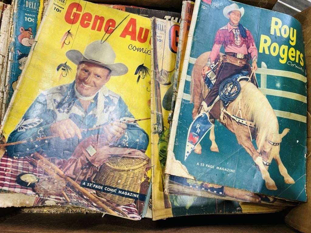 LOADED LOT OF GENE AUTRY AND ROY ROGERS COMICS: ALL ONE MONEY