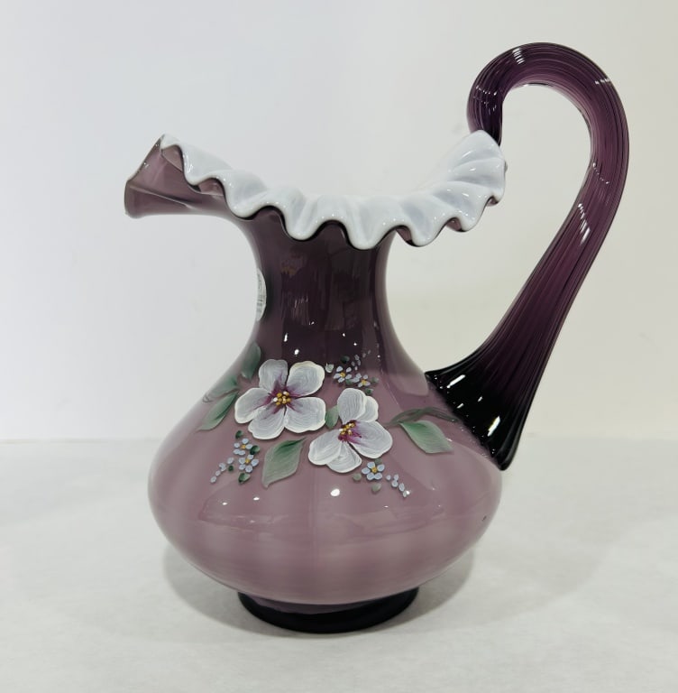 FENTON PLUM AND SWEET BRIAR VASE (1 of 6)