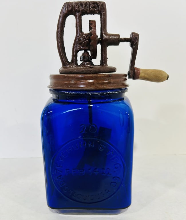 DAZEY COBALT BUTTER CHURN NO 20 (1 of 4)