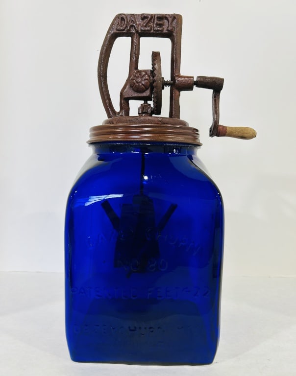 DAZEY COBALT BUTTER CHURN NO 80 (1 of 5)