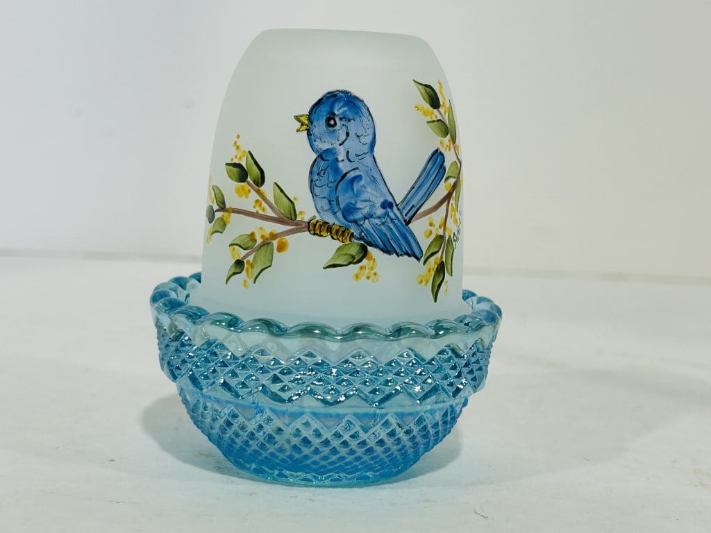 MOSSER HANDPAINTED FAIRY LAMP: .