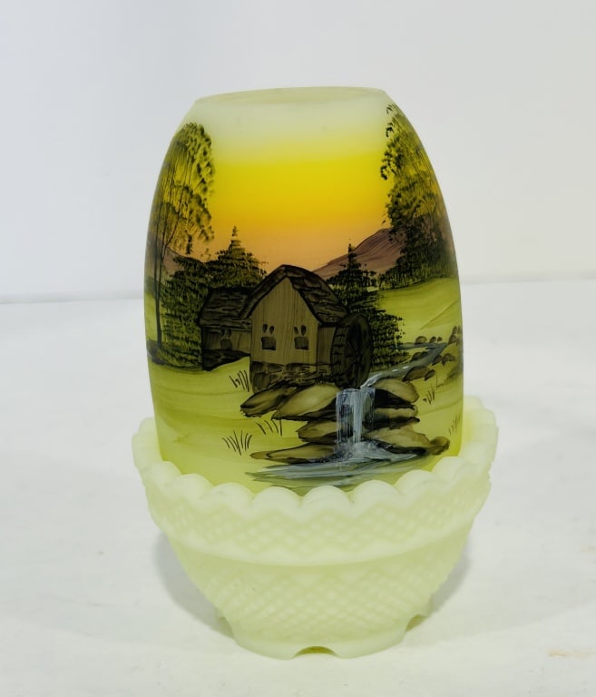 VINTAGE HANDPAINTED FAIRY LAMP: .