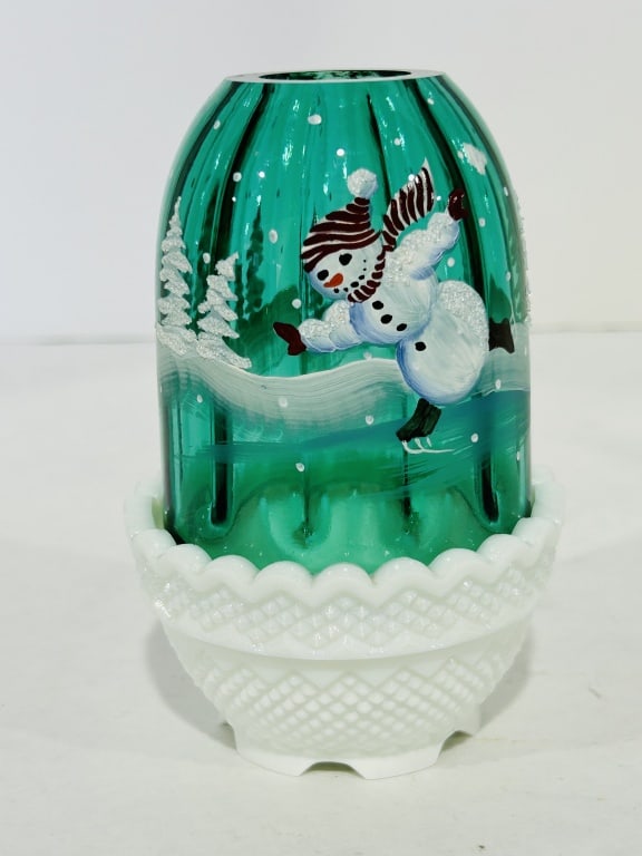 VINTAGE HANDPAINTED FAIRY LAMP: .