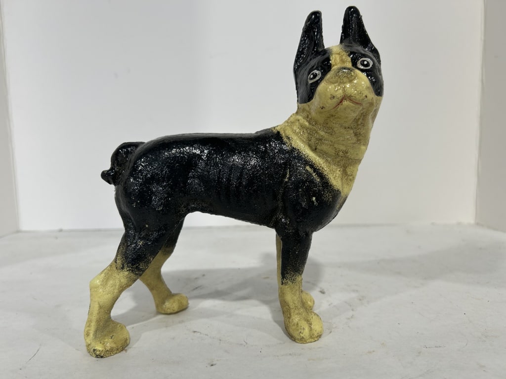 CAST IRON BOSTON TERRIER DOORSTOP (1 of 5)