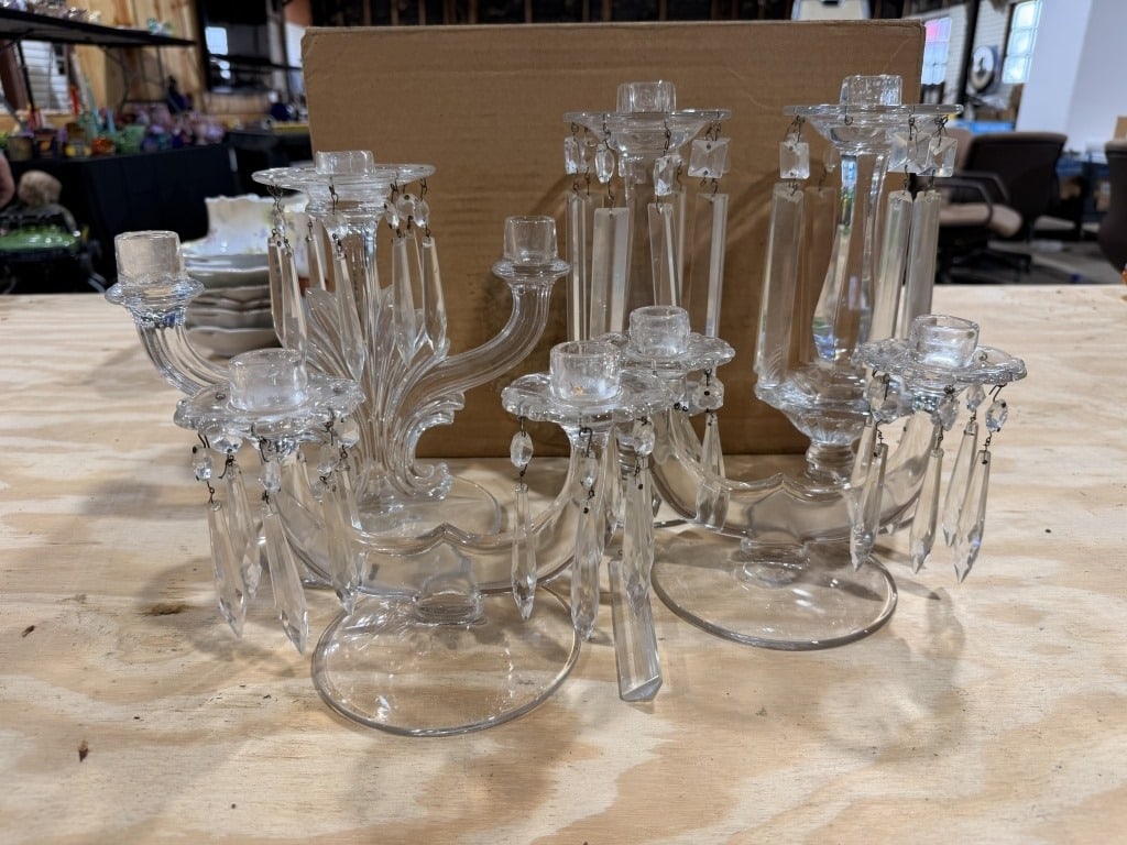CRYSTAL CANDLESTICKS - 2