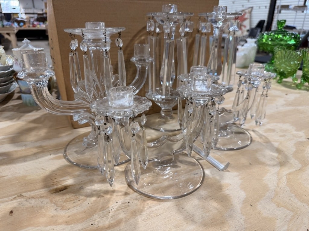 CRYSTAL CANDLESTICKS - 3