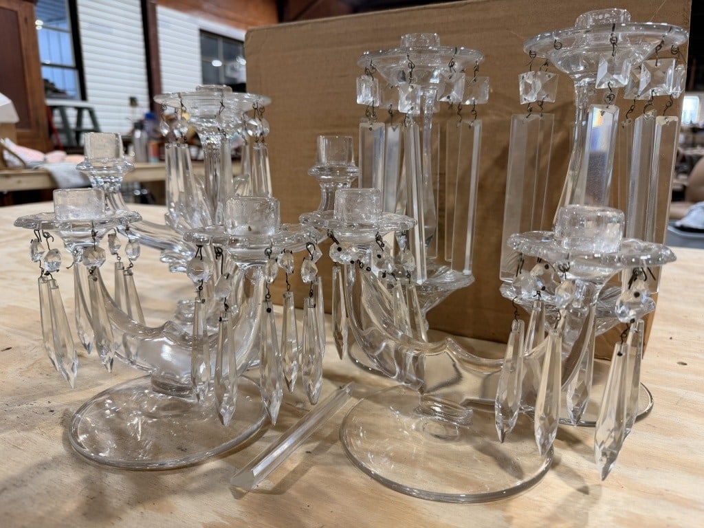 CRYSTAL CANDLESTICKS - 5