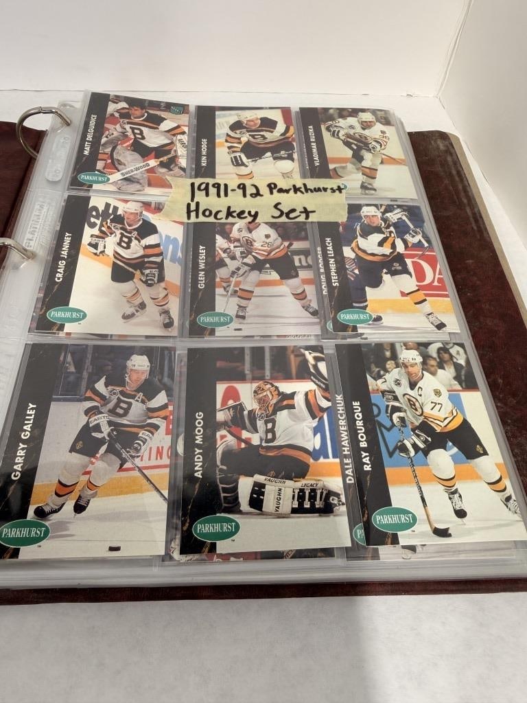 LARGE BINDER OF1990S HOCKEY PARKHURST SPORTS CARDS (1 of 11)
