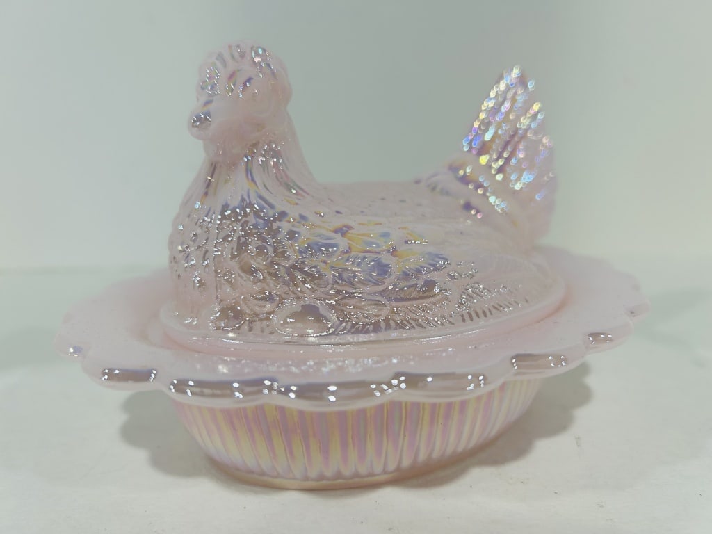 MOSSER CARNIVAL PINK HEN ON NEST (1 of 6)