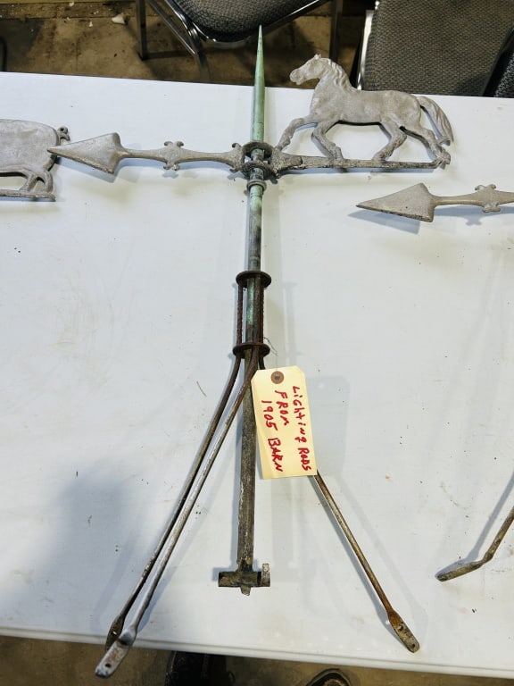 EARLY ANTIQUE LIGHTNING ROD HORSE: NO SHIPPING