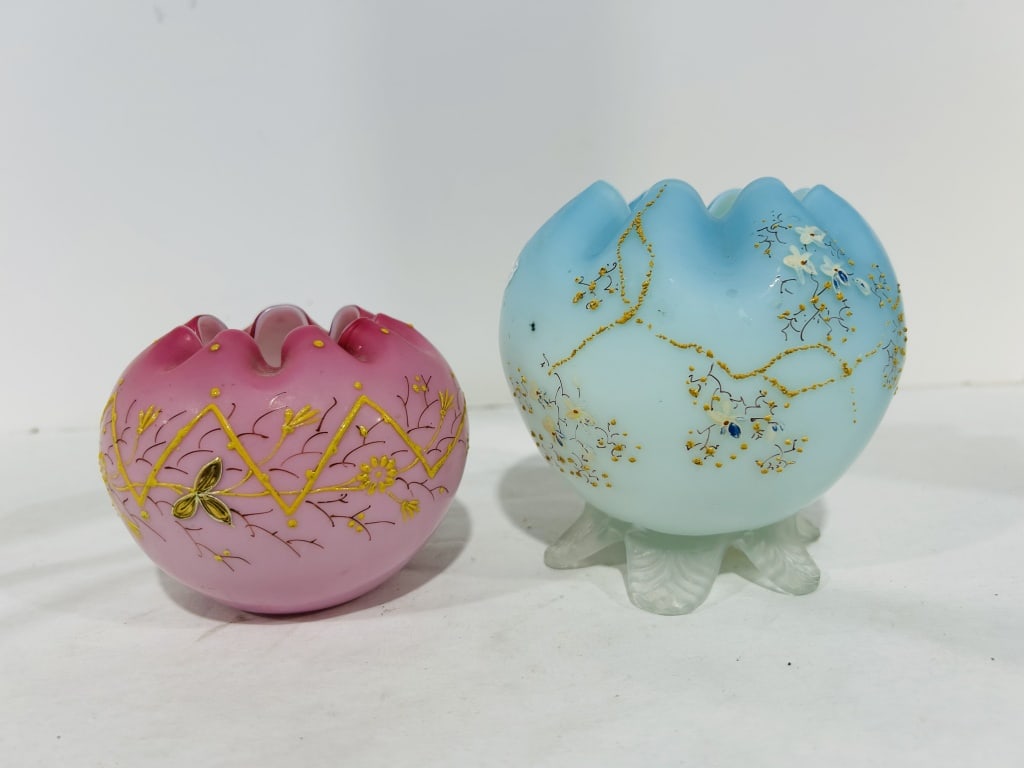 VINTAGE HANDPAINTED ROSE BOWLS (1 of 7)