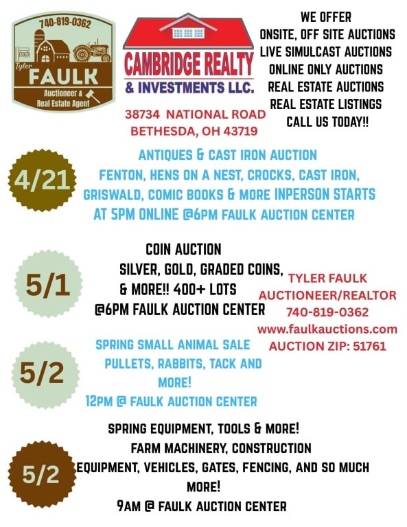 UPCOMING AUCTIONS (1 of 2)