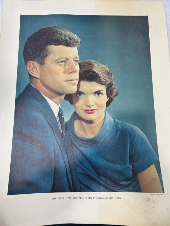 Karsh of Ottawa Color Portrait Print of President and Mrs. John Kennedy (1 of 2)