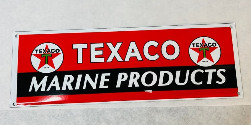 Texaco Marine Products Sign (1 of 3)
