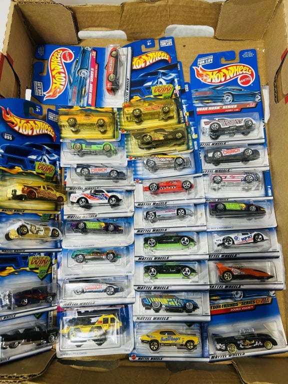A Collection of Mattel Hot Wheels Toy Vehicles in Original Blister Pack Packaging (1 of 6)
