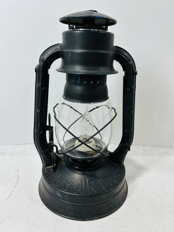 Dietz No. 8 Air Pilot Lantern Converted Electric Table Lamp (1 of 3)