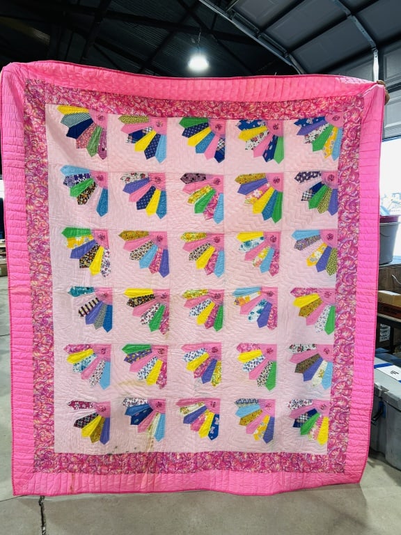A Vintage Patchwork Quilt in the Grandmother's Fan Pattern and a Collection of Planet of the Apes (1 of 7)