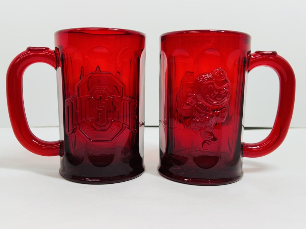 MOSSER RED OSU GLASS MUGS (1 of 6)
