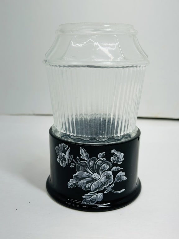 FLORAL MOSSER GLASS FAIRY LAMP (1 of 7)
