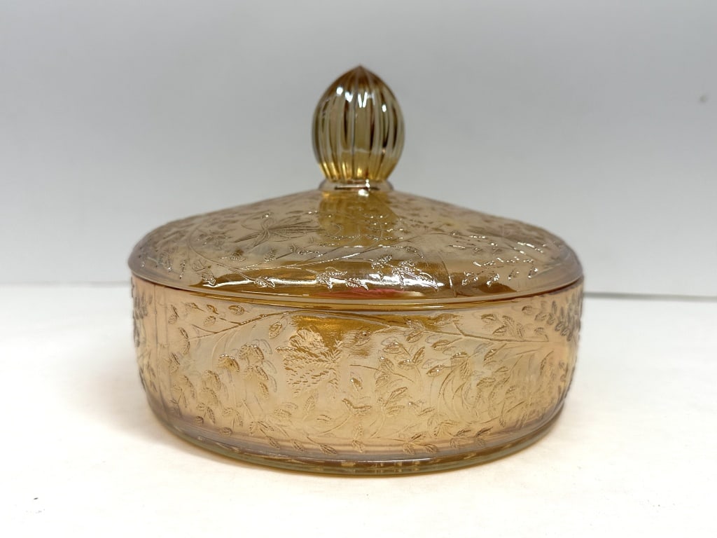 JEANNETTE FLORAGOLD GLASS DISH (1 of 5)
