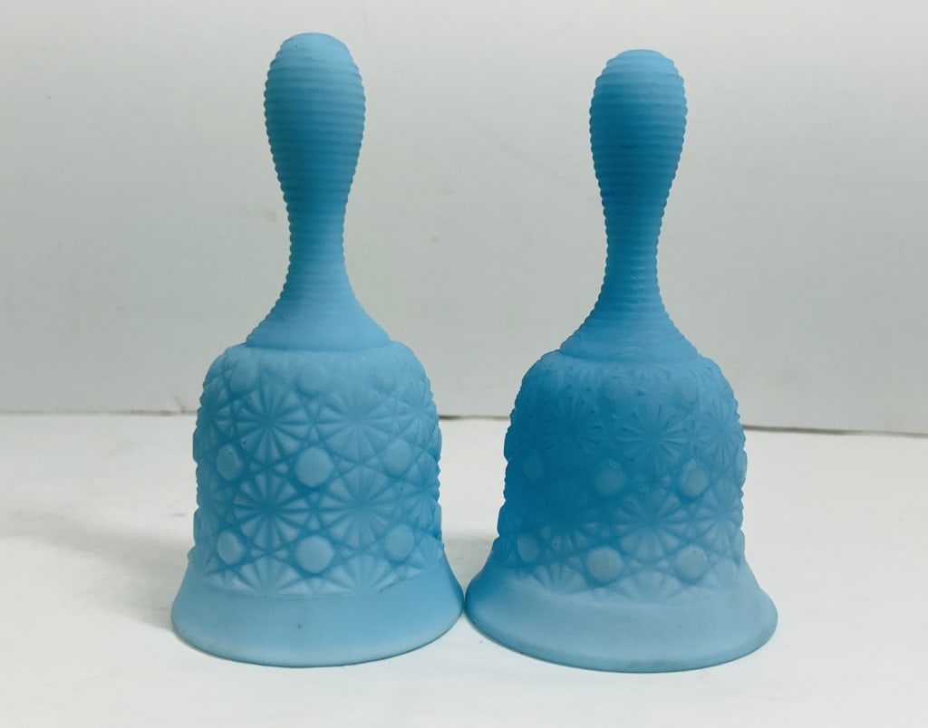 BLUE FENTON SATIN BELLS, 1970S (1 of 3)