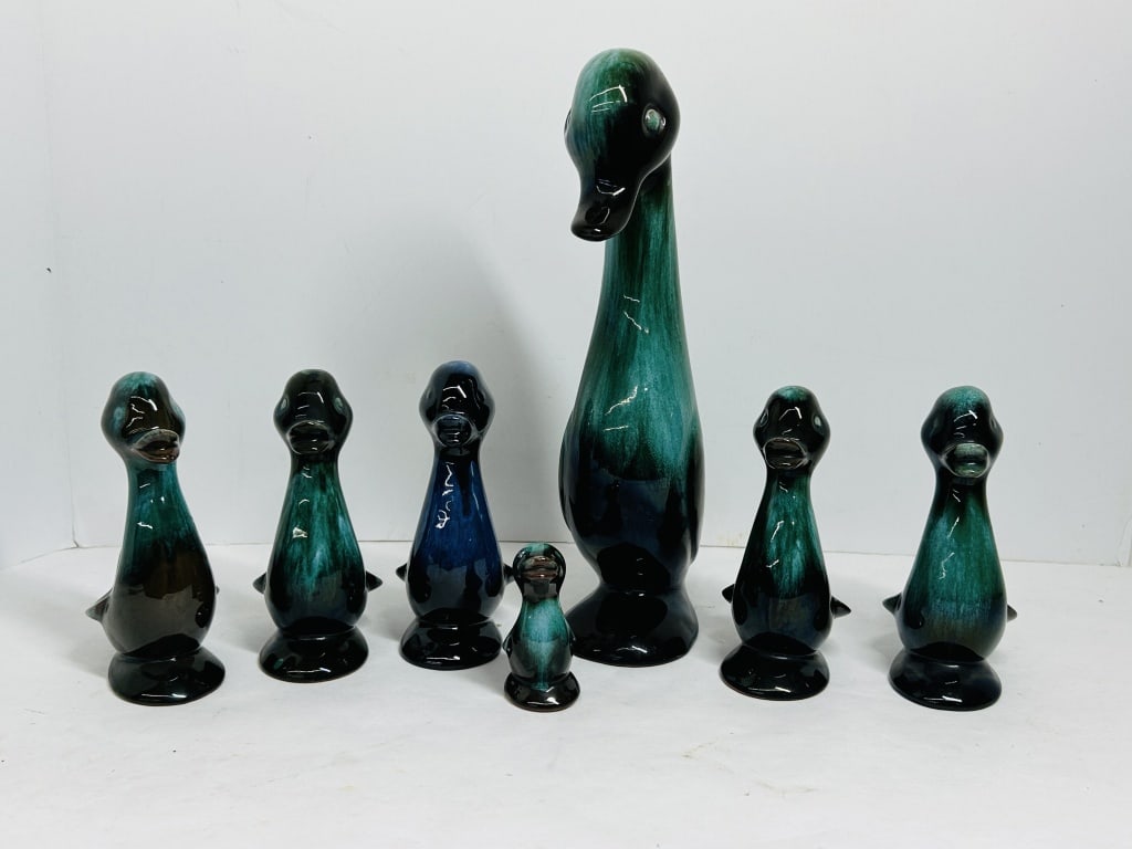 BLUE MOUNTAIN POTTERY STYLE CERAMIC WATERFOWL, MID-CENTURY (1 of 8)