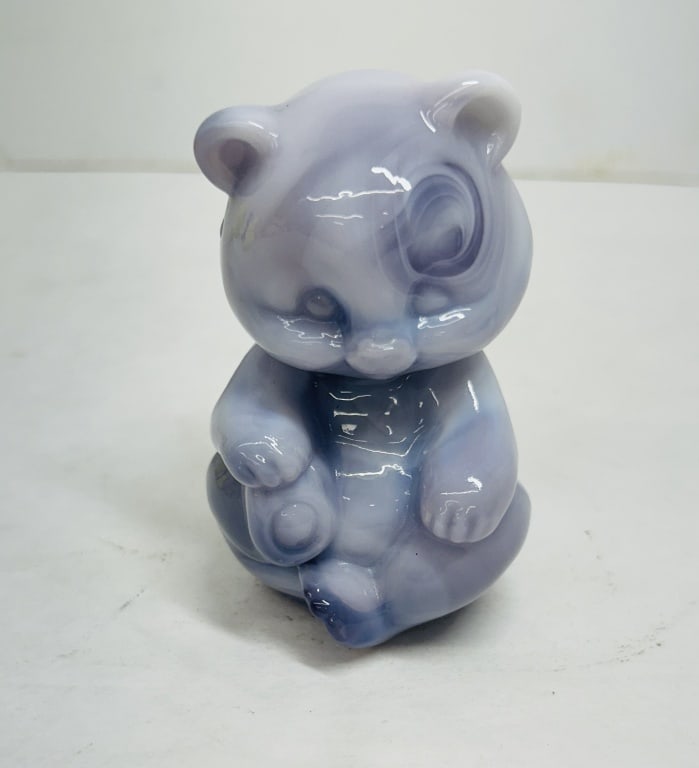 FENTON SLAG GLASS BEAR, C. 1970 (1 of 6)